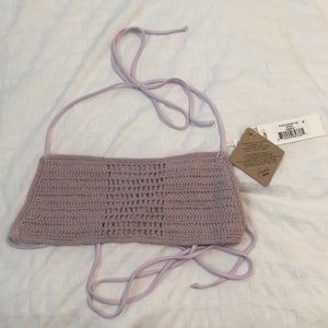 fiona crochet top in the color orchid!